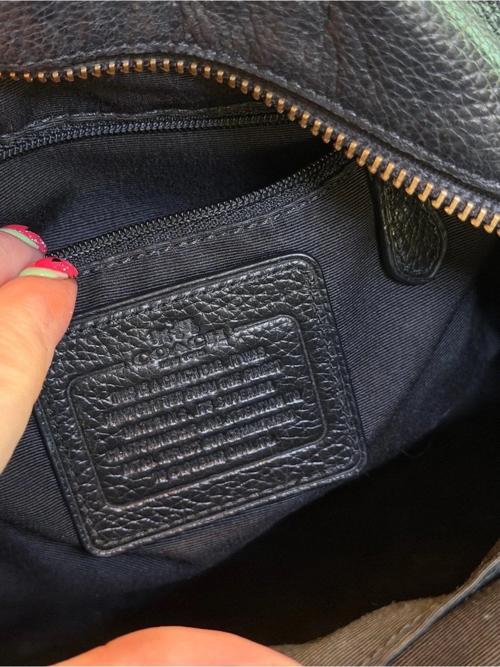 Coach Mini Charlie Black Pebbled Leather Backpack